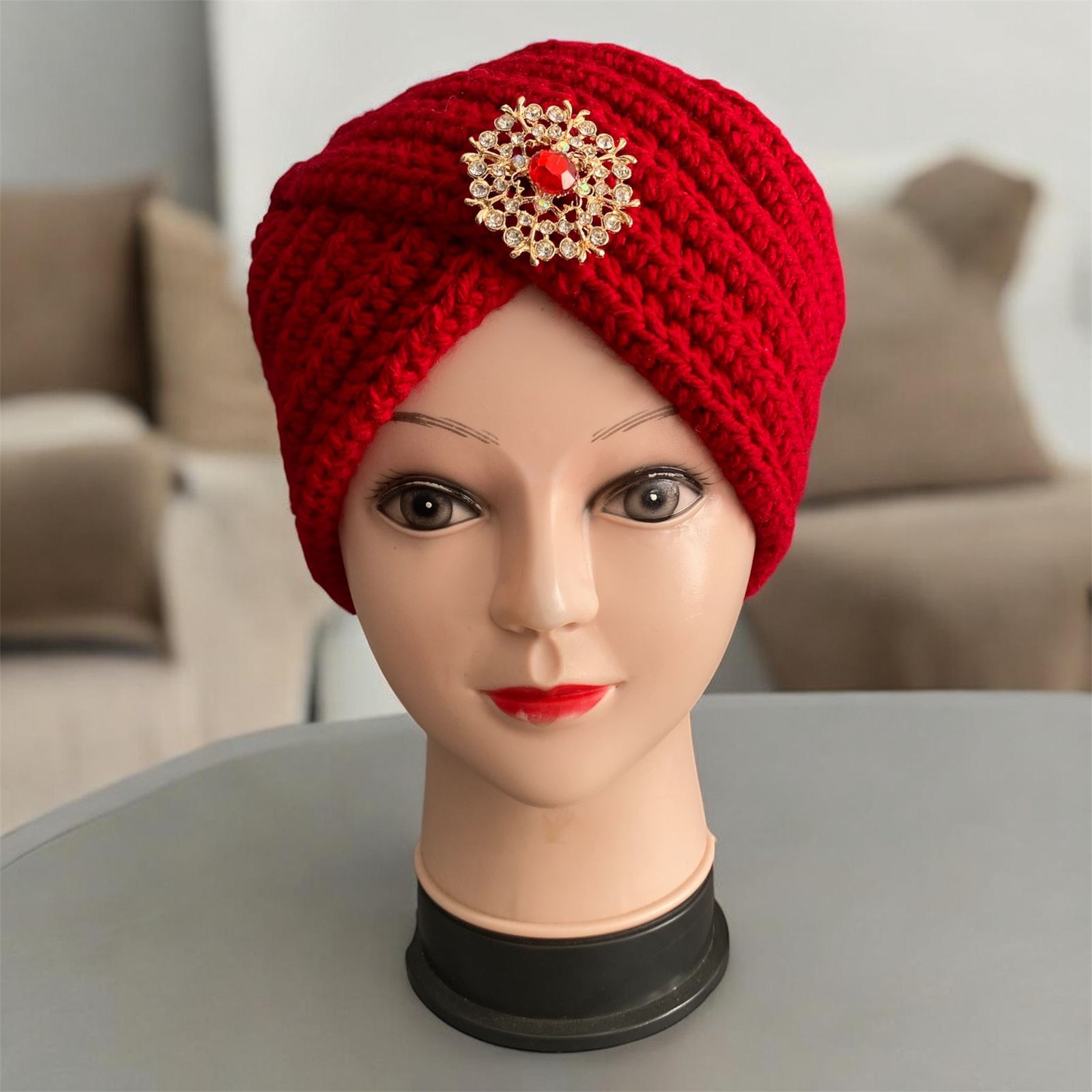 Glam Twist Turban – Elegant Crochet Headwrap