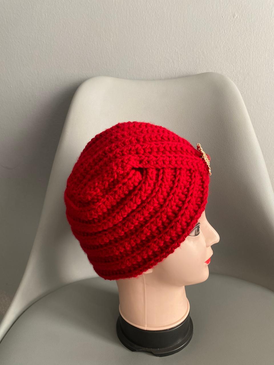 Glam Twist Turban – Elegant Crochet Headwrap
