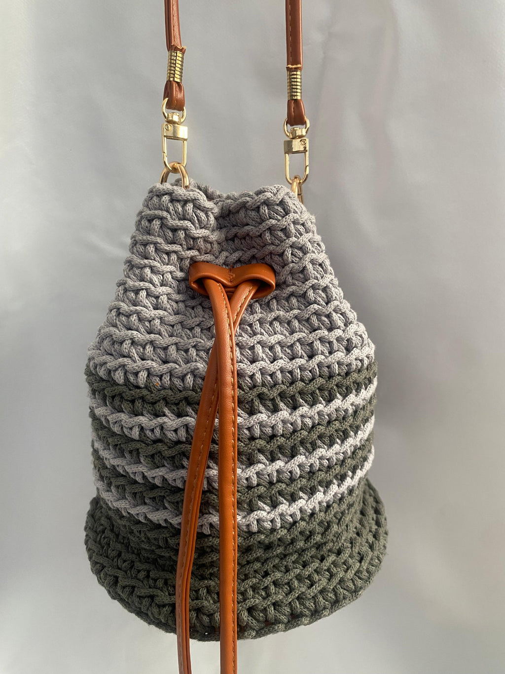Cultural fit Handmade Bucket Crochet handbag for ladies